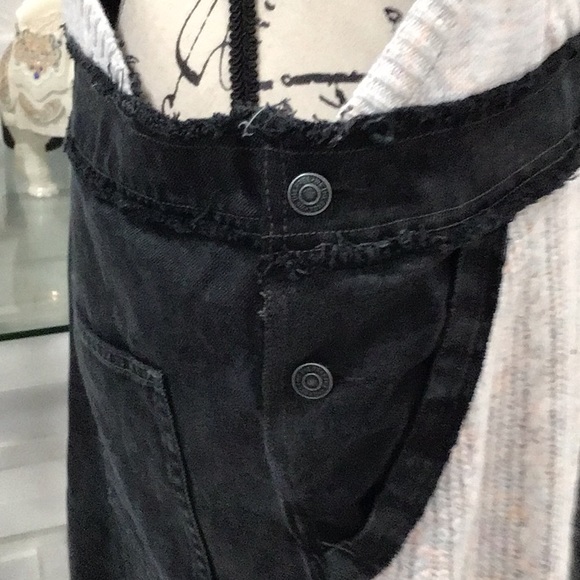 🆕 WE THE FREE Denim and Knit Combo MIDI Jumper Dress - Picture 14 of 15